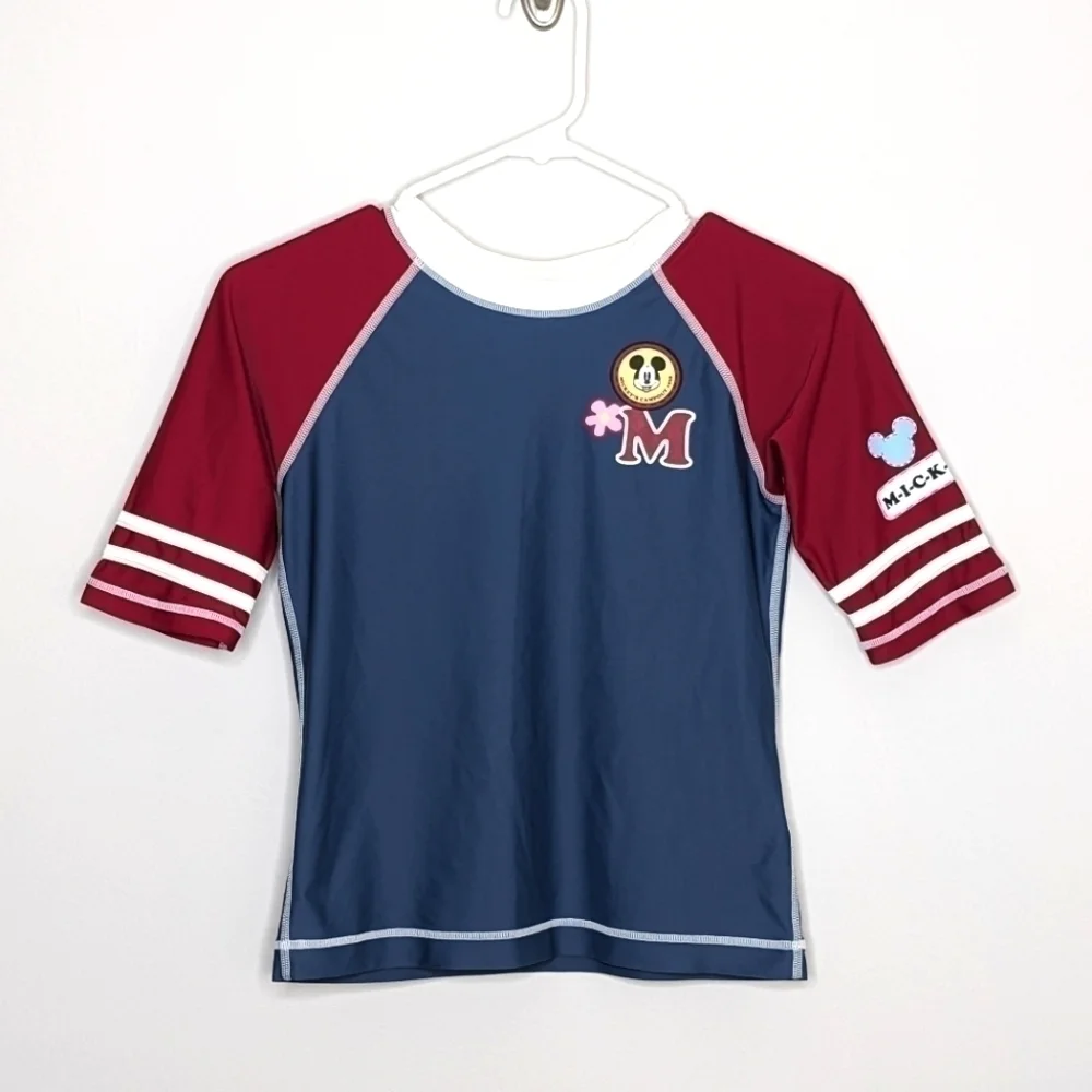 Hanna Andersson Disney Mickey Mouse Rashguard Swim Shirt 150 12